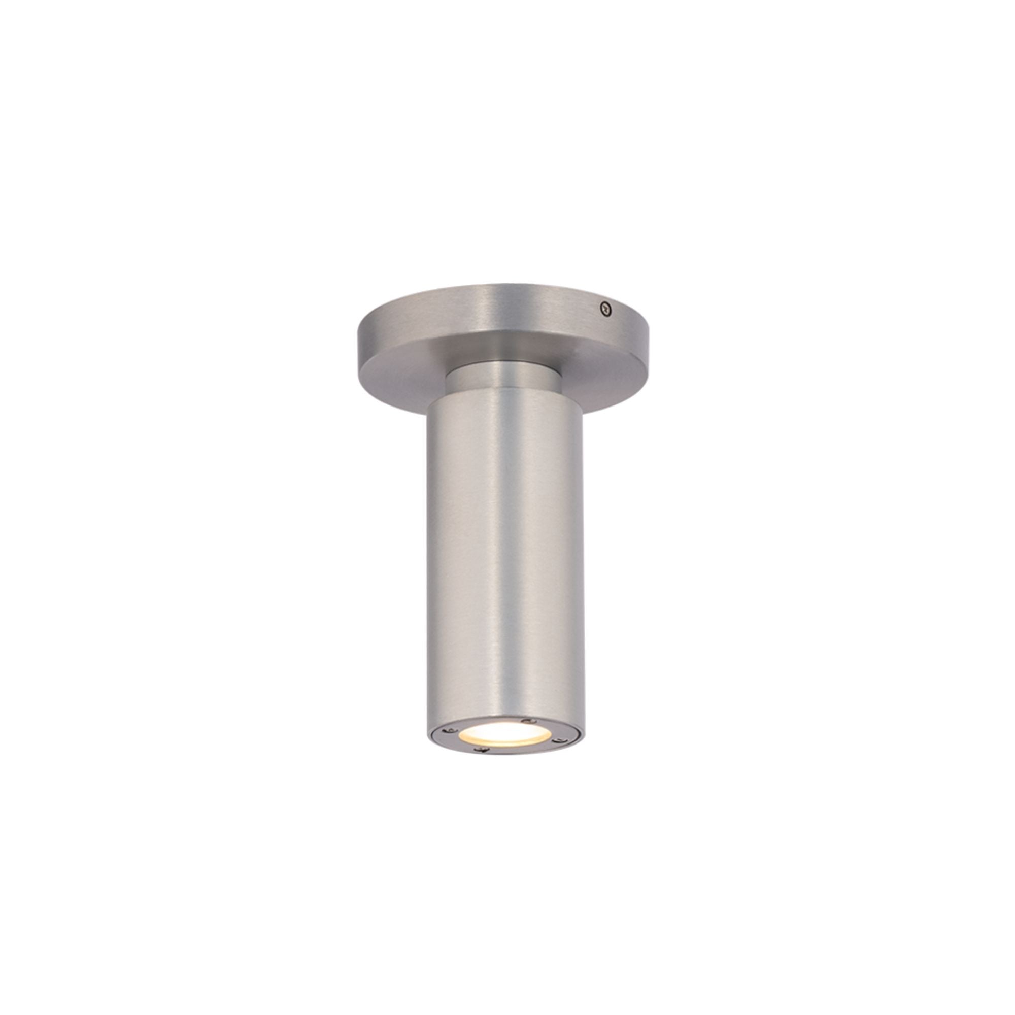 Caliber 7" LED Outdoor Flush Mount, Brushed Aluminum Finish