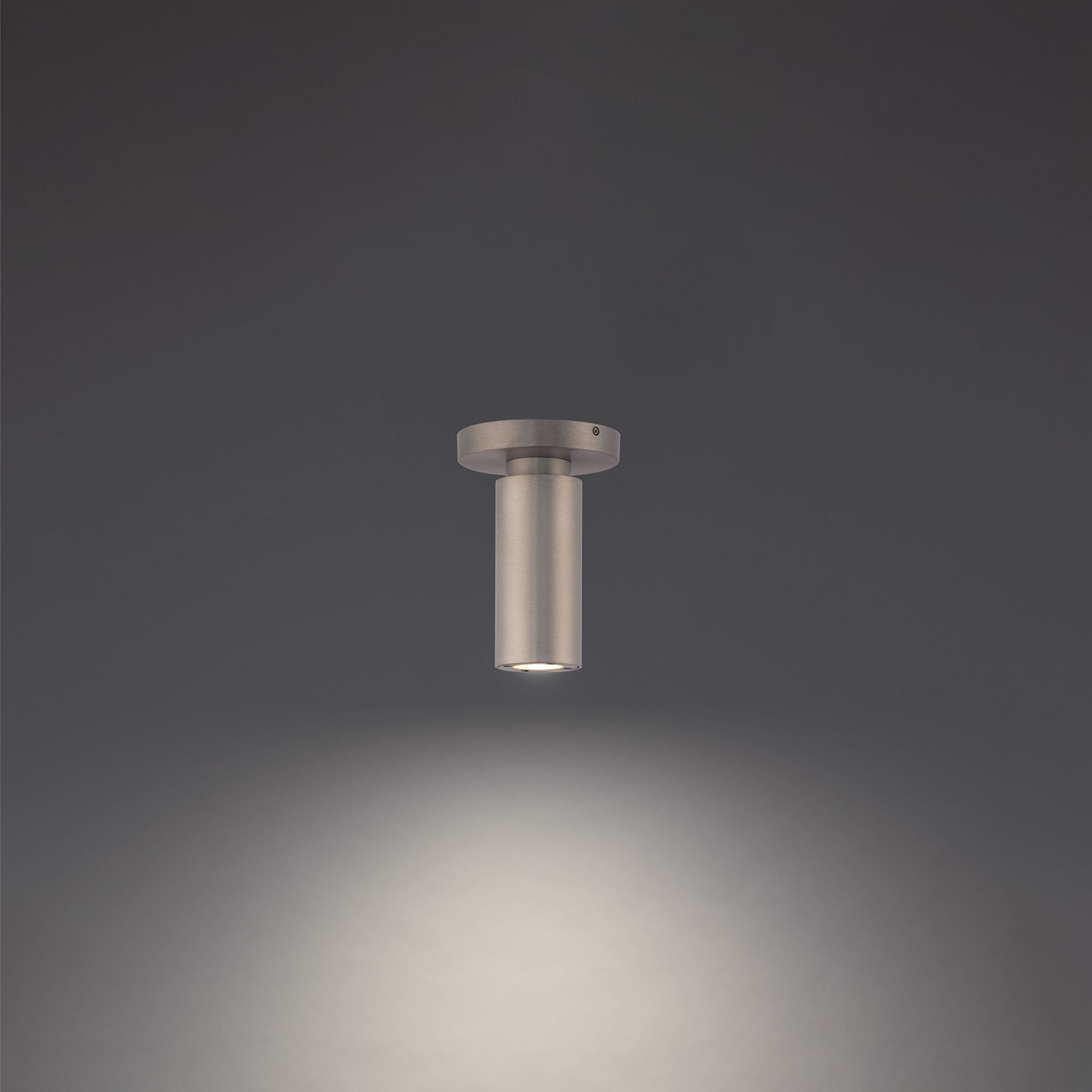 Caliber 7" LED Outdoor Flush Mount, Brushed Aluminum Finish