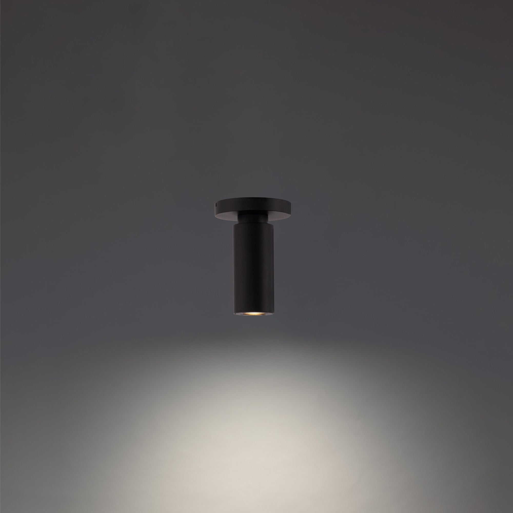 Caliber 7" LED Outdoor Flush Mount, Black Finish