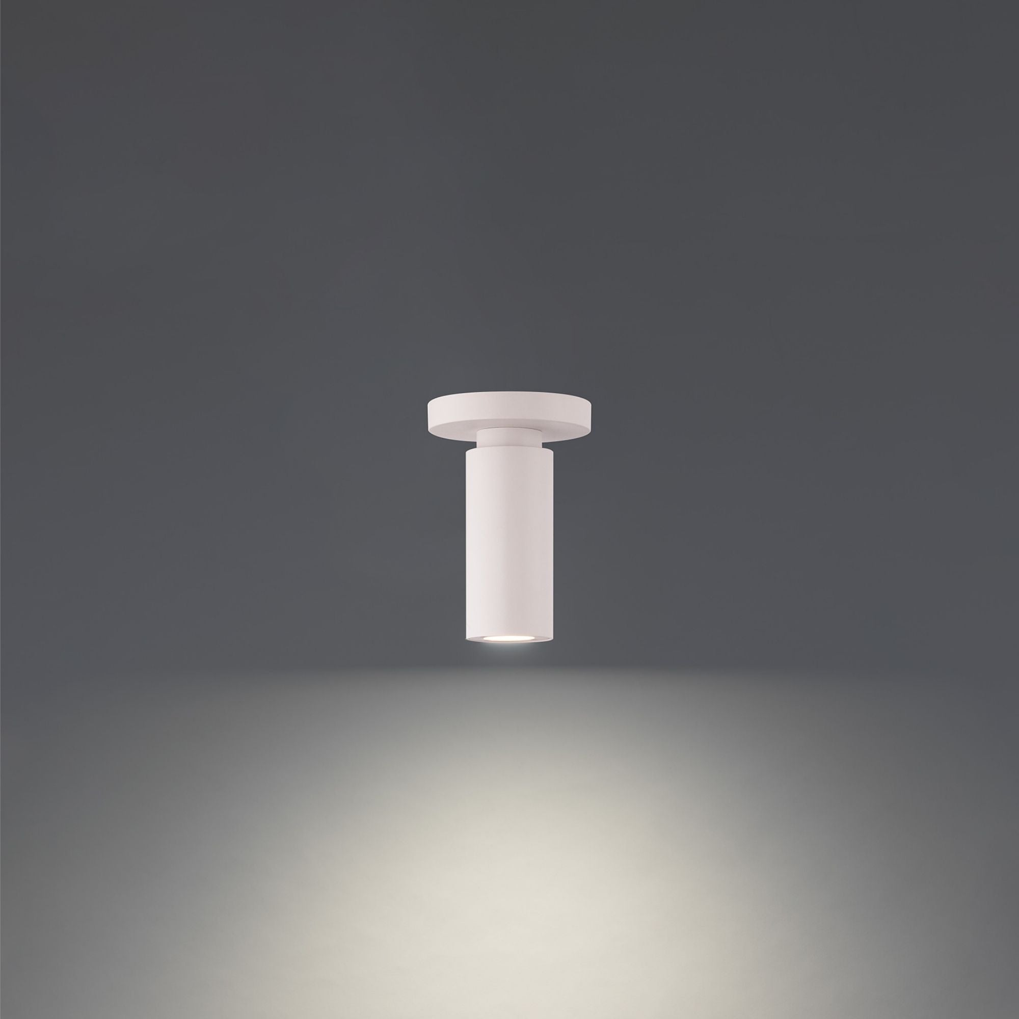 Caliber 7" LED Outdoor Flush Mount, White Finish