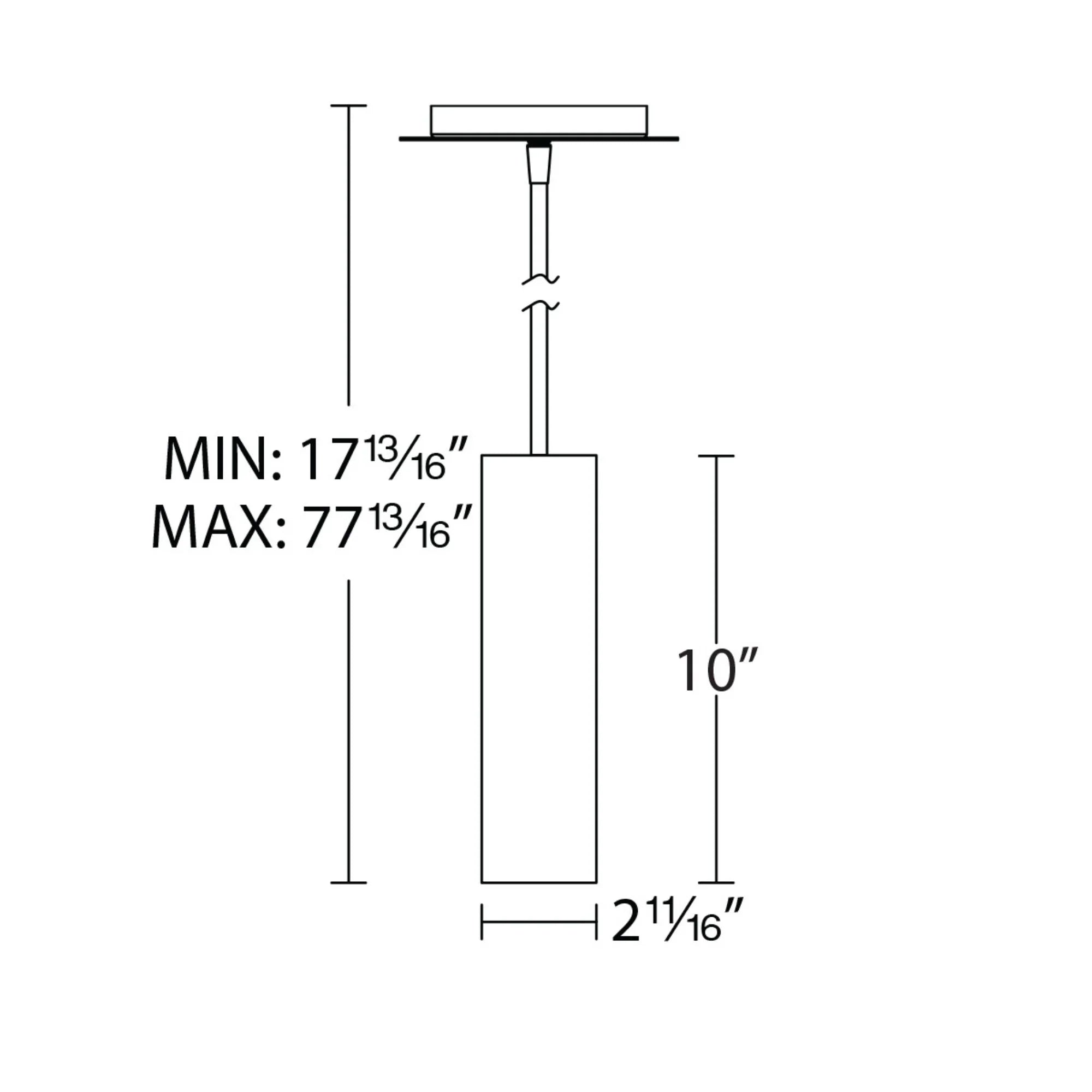 Caliber 10" LED Pendant, Brushed Aluminum Finish