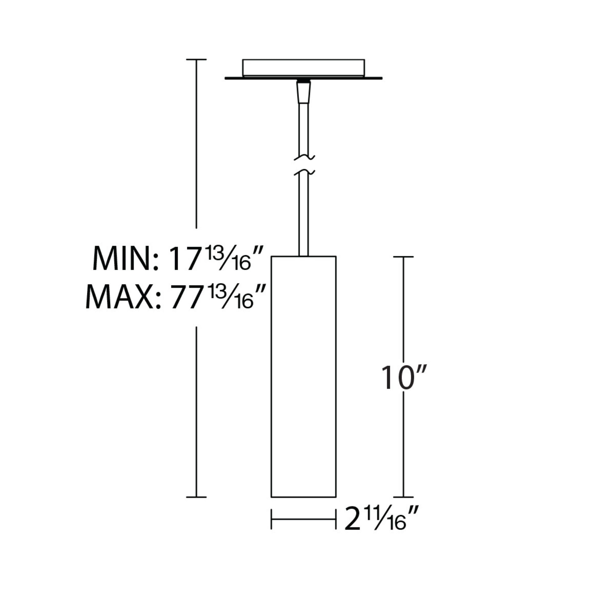 Caliber 10" LED Pendant, White Finish