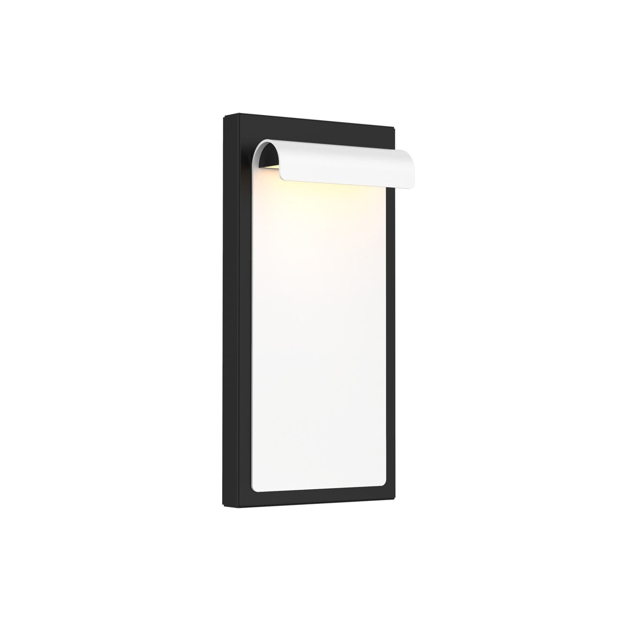 Cap 5CCT Outdoor LED Wall Sconce, White on Black Finish