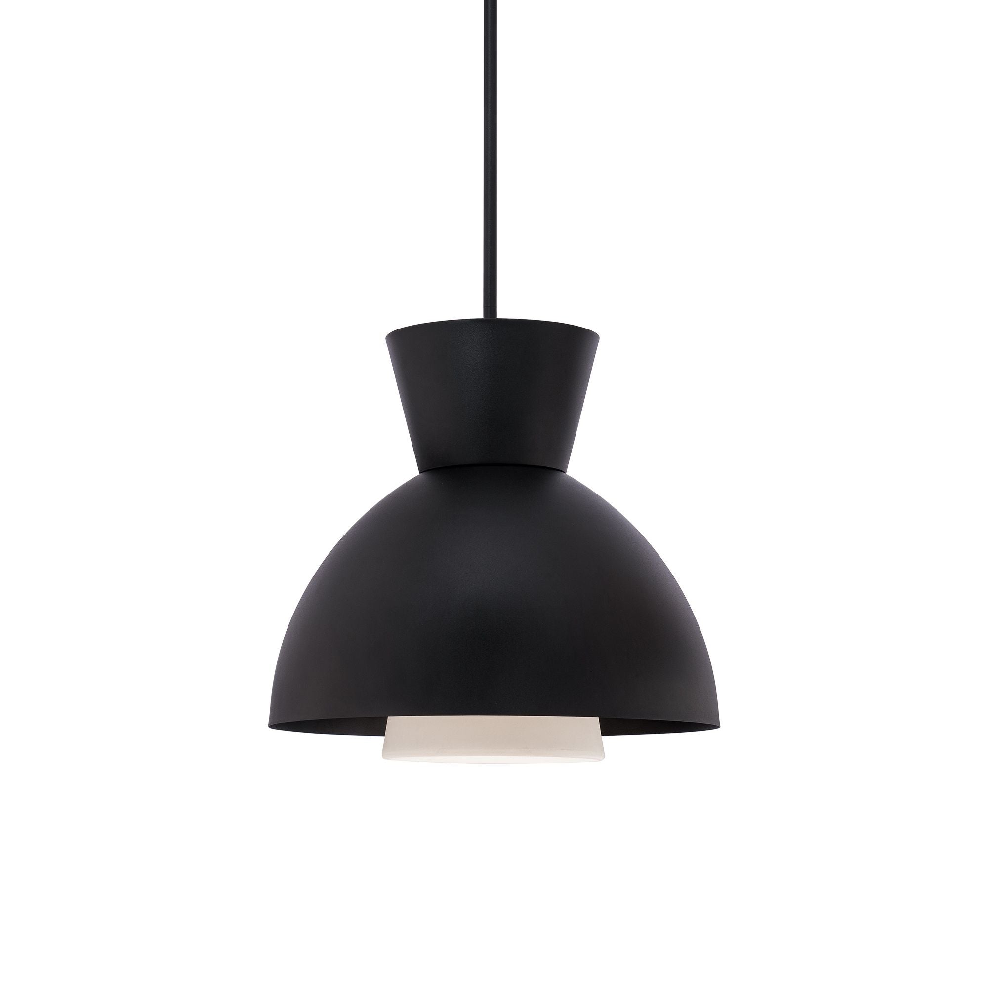 Carafe 16 in. LED Pendant Light Black finish