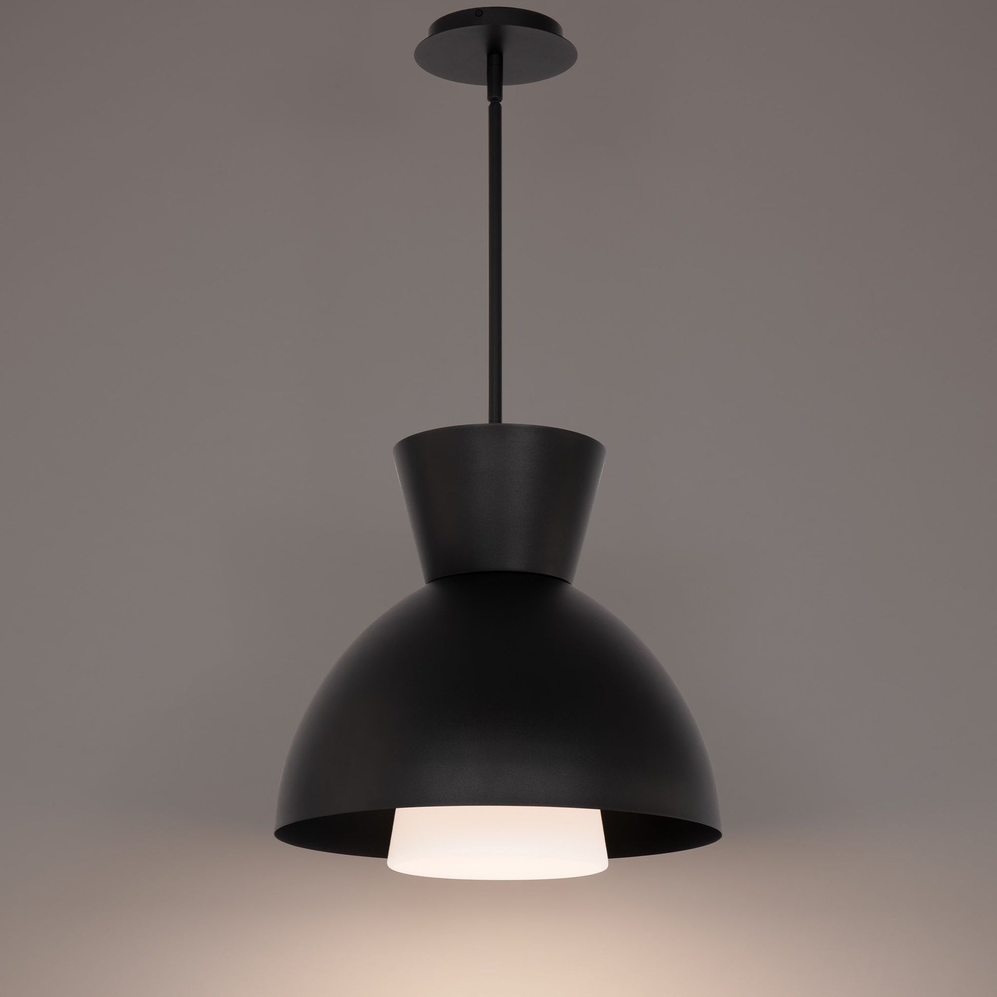 Carafe 16" LED Pendant, Black Finish - Bees Lighting