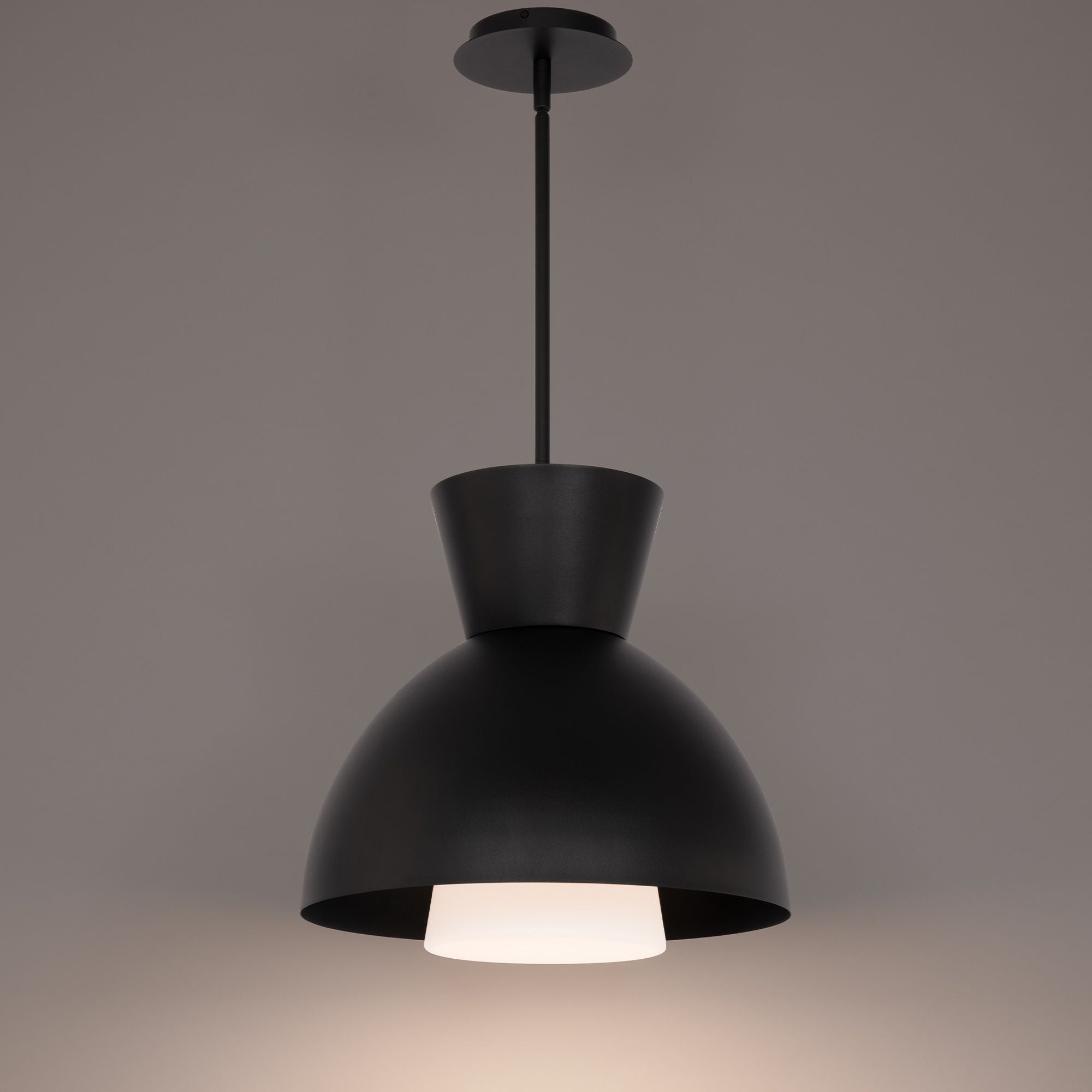 Carafe 16 in. LED Pendant Light Black finish