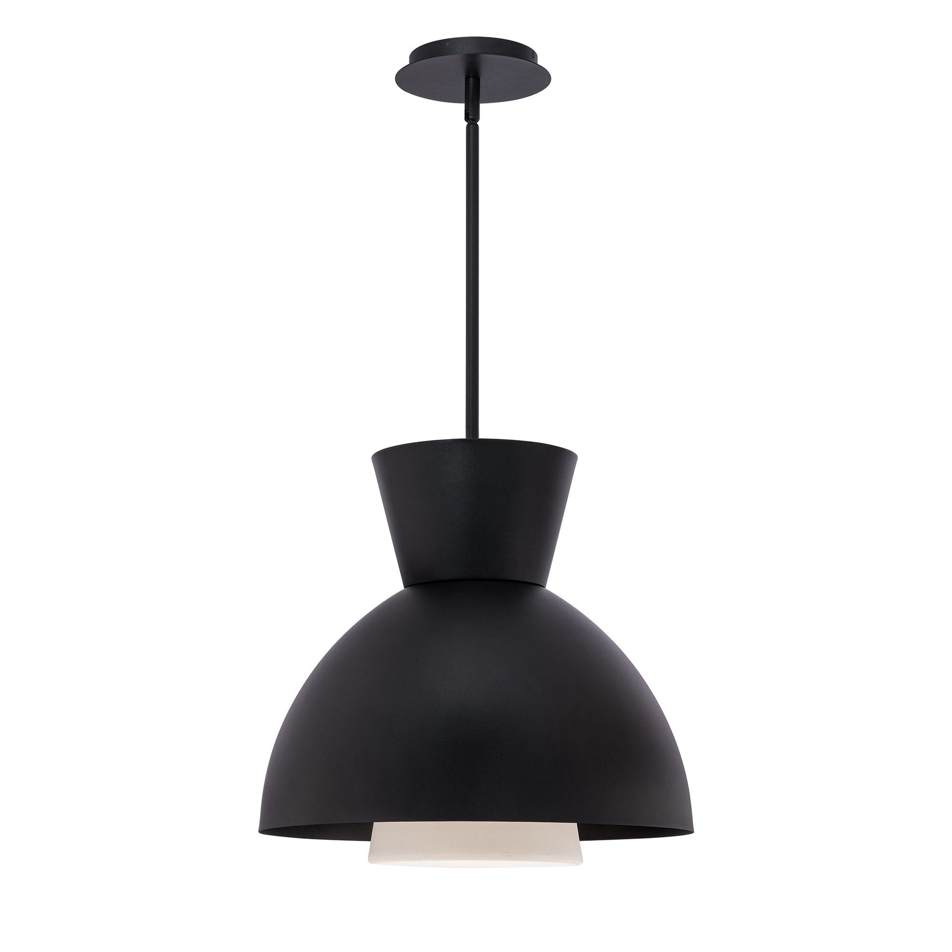 Carafe 16" LED Pendant, Black Finish - Bees Lighting