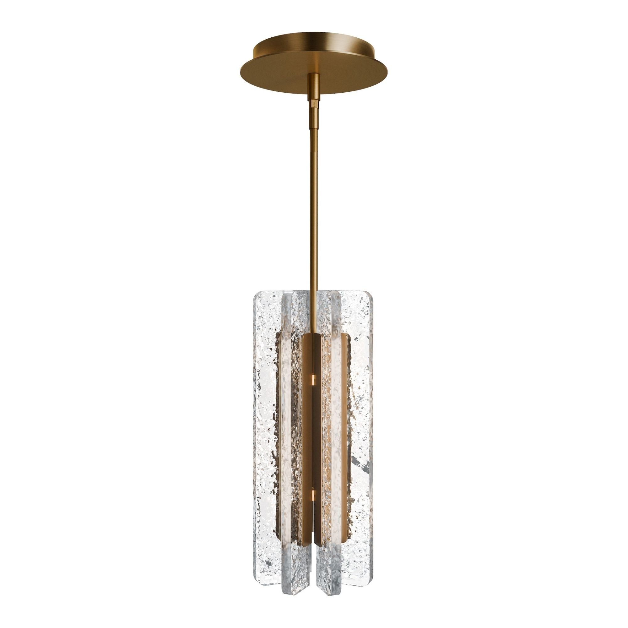 WAC Cartridge 14" LED Pendant, 4CCT, Aged Brass Finish