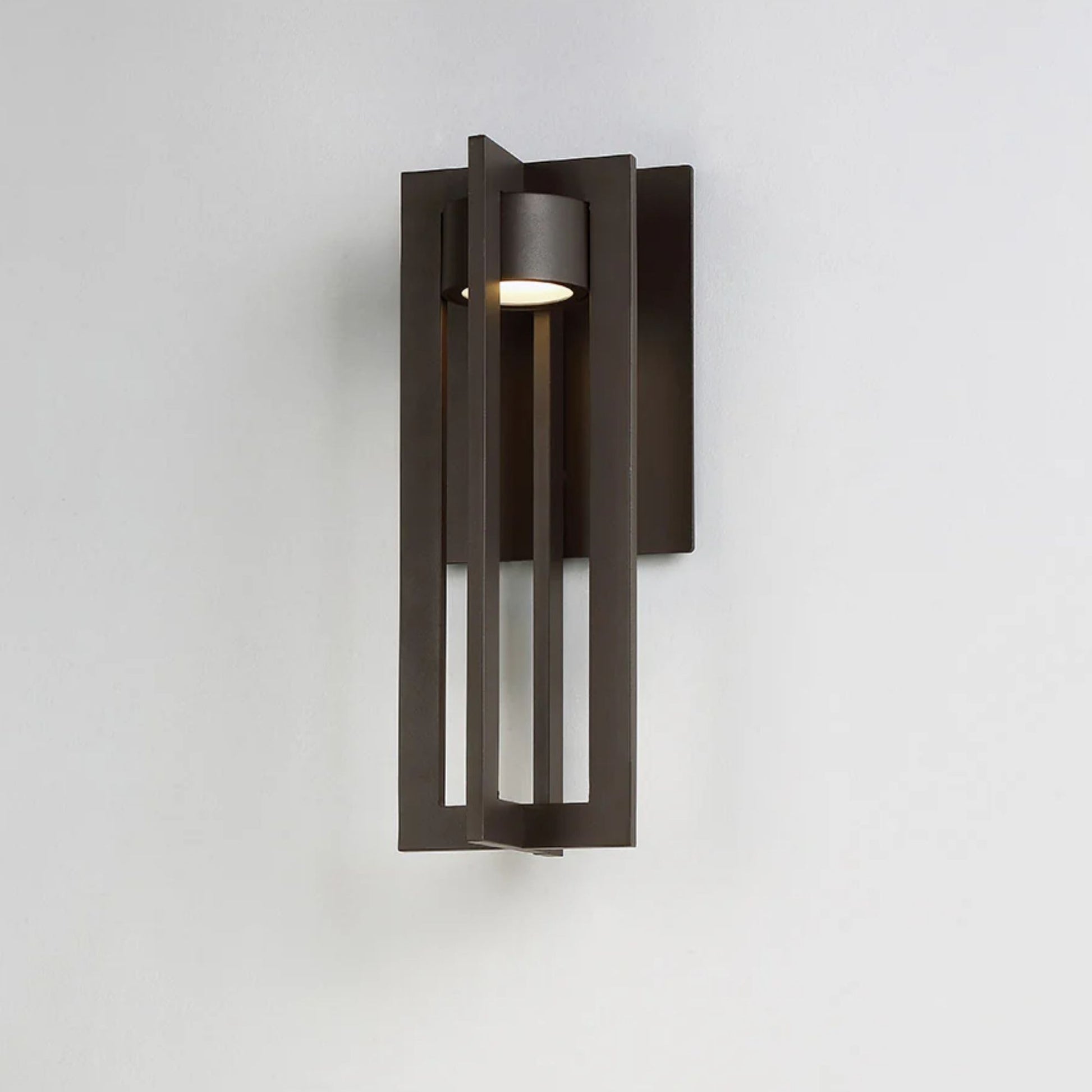 Chamber 20" LED Wall Light, Bronze Finish - Bees Lighting