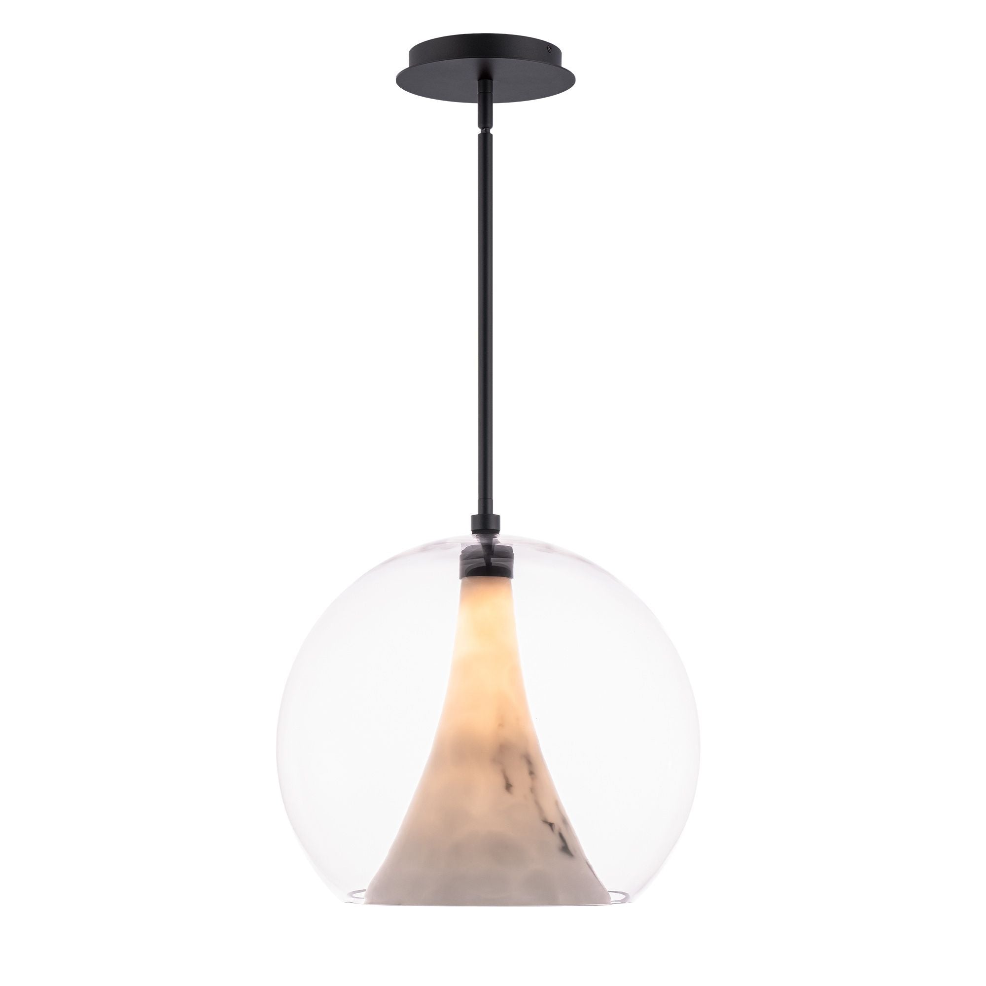 Chantilly 14" LED Pendant, Black Finish - Bees Lighting