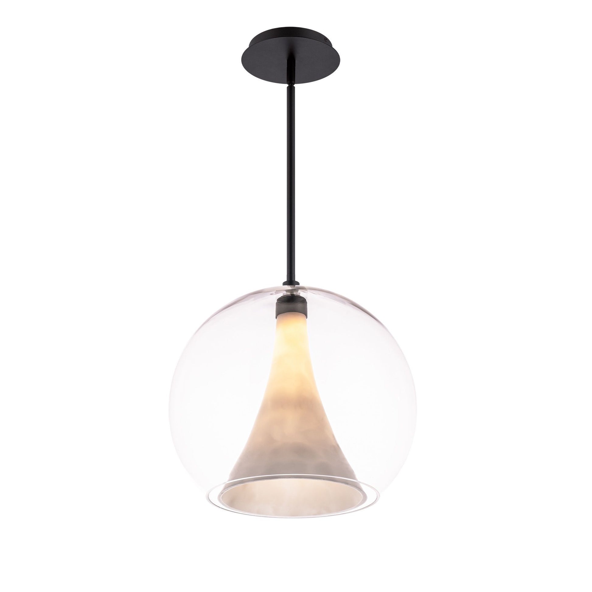 Chantilly 14" LED Pendant, Black Finish - Bees Lighting
