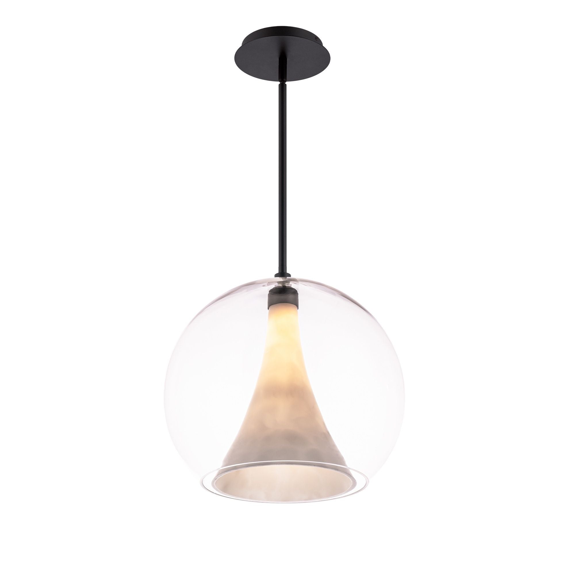 Chantilly 14" LED Pendant, Black Finish - Bees Lighting