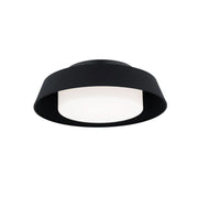 Chapeau 16" LED Flush Mount, 4CCT, Black Finish