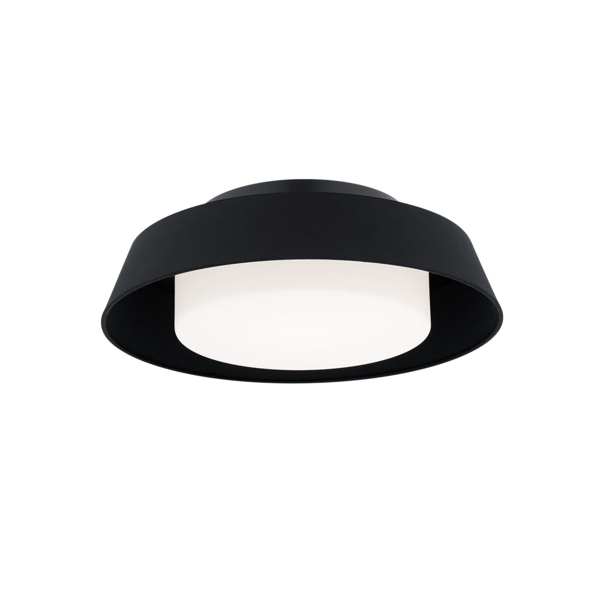 Chapeau 16" LED Flush Mount, 4CCT, Black Finish