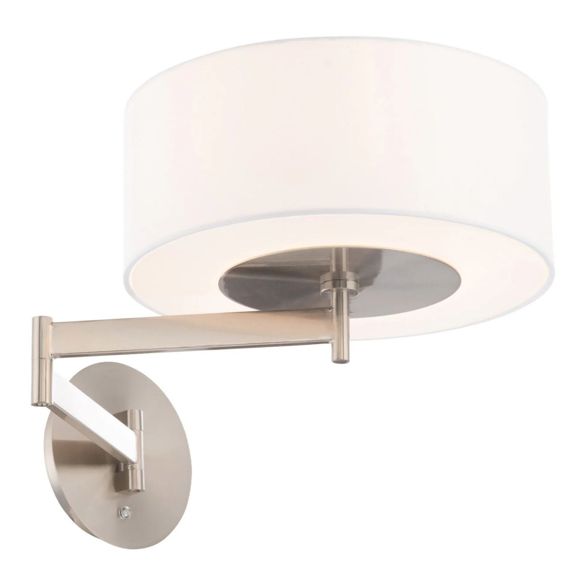 Chelsea 23" LED Swing Arm Wall Lamp, Brushed Nickel Finish - Bees Lighting