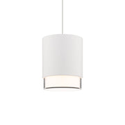 Cloak 6" LED Pendant, 4CCT, White Finish