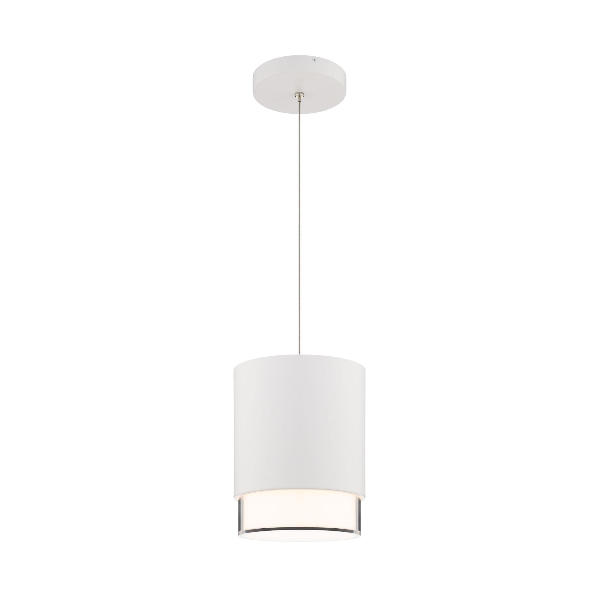 Cloak 6" LED Pendant, 4CCT, White Finish