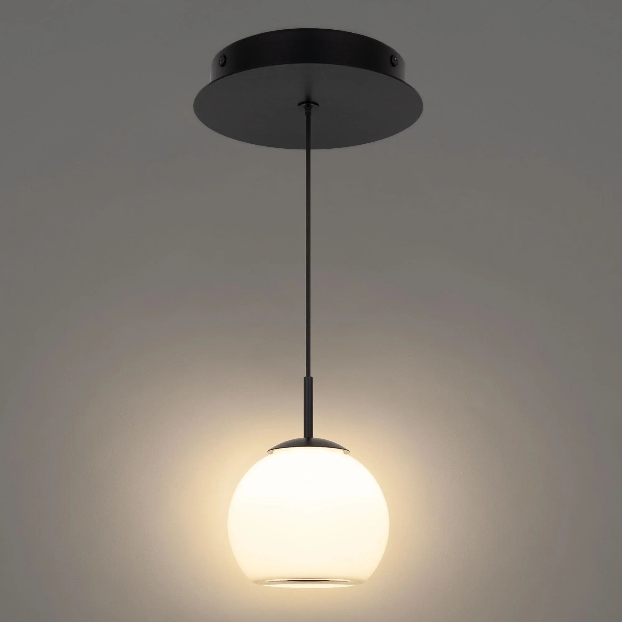 Close Encounters 6" LED Pendant, White Finish