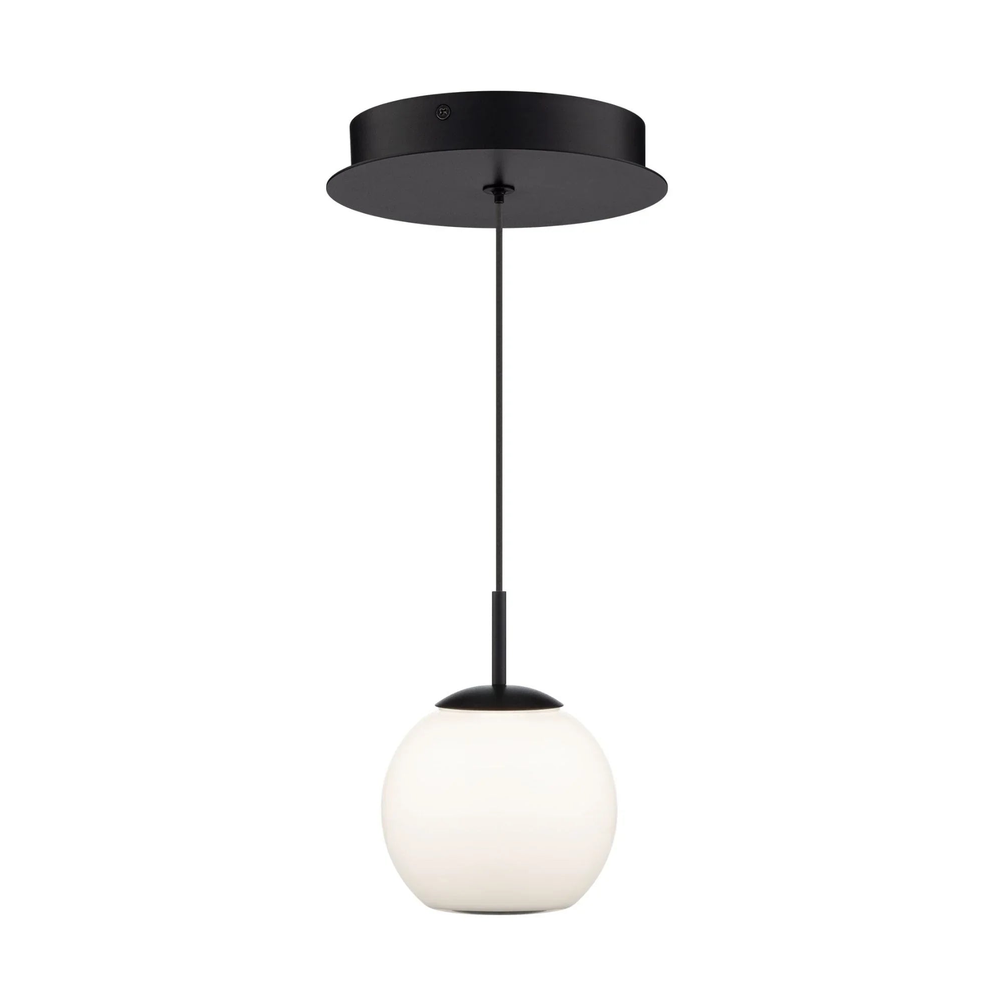 Close Encounters 6" LED Pendant, White Finish