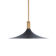 COCHERE 18 in. LED Pendant Light Black & Brass Finish - Bees Lighting