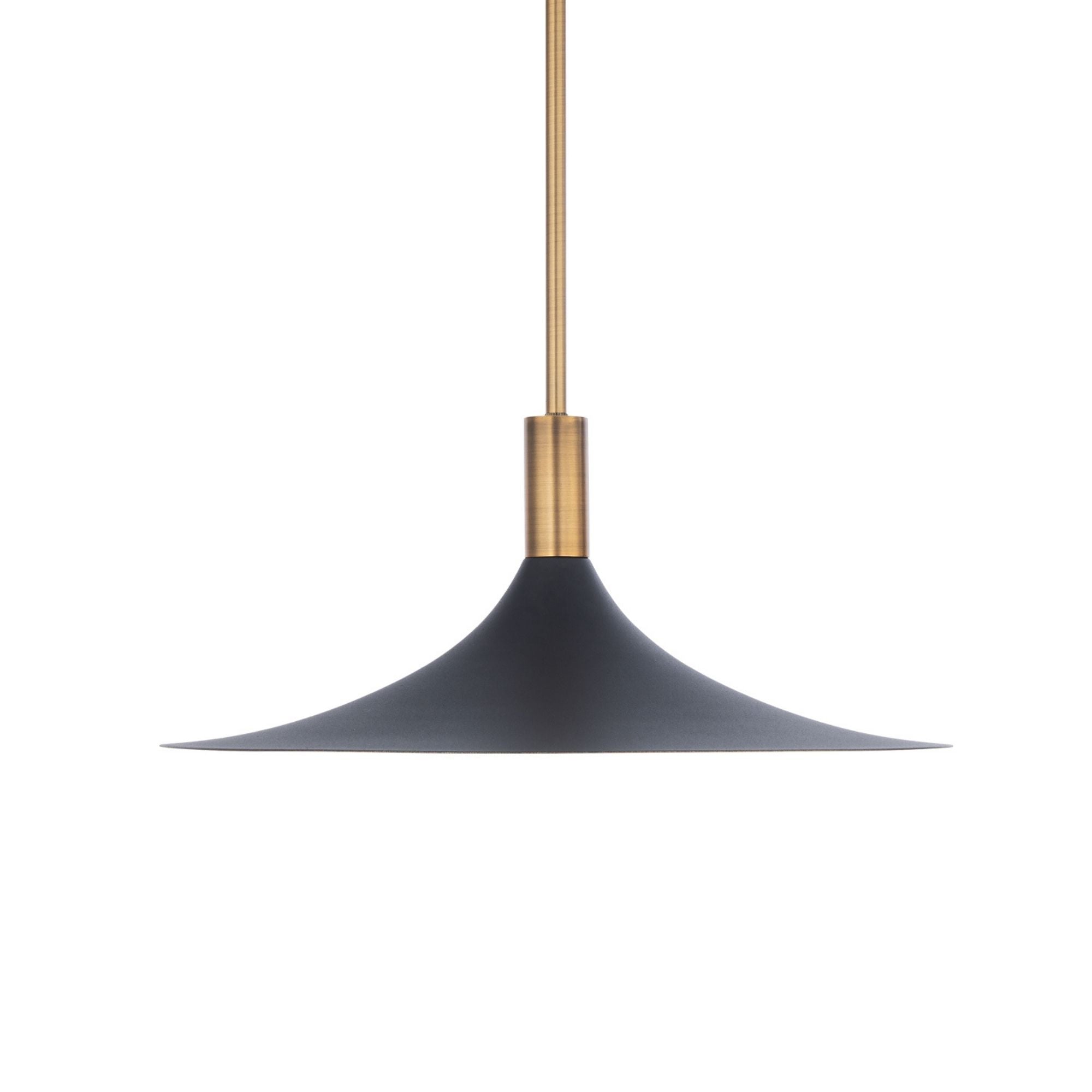 COCHERE 18 in. LED Pendant Light Black & Brass Finish - Bees Lighting