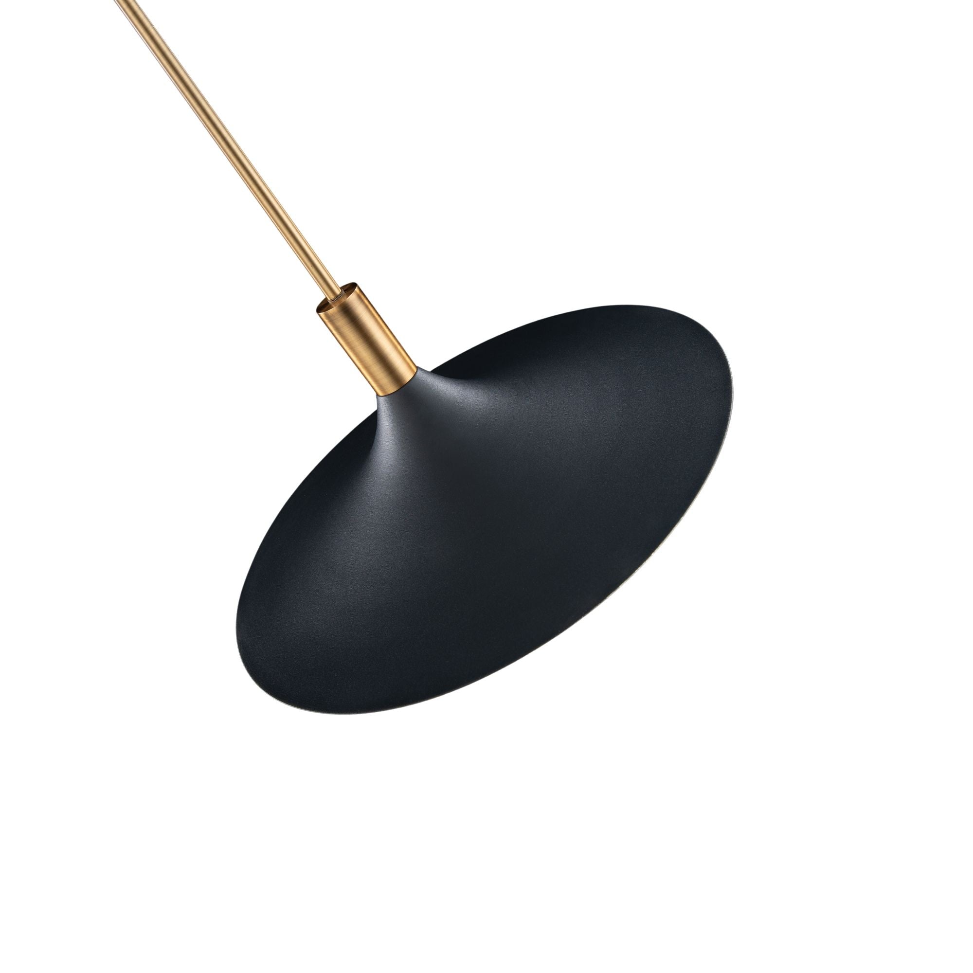 COCHERE 18 in. LED Pendant Light Black & Brass Finish - Bees Lighting