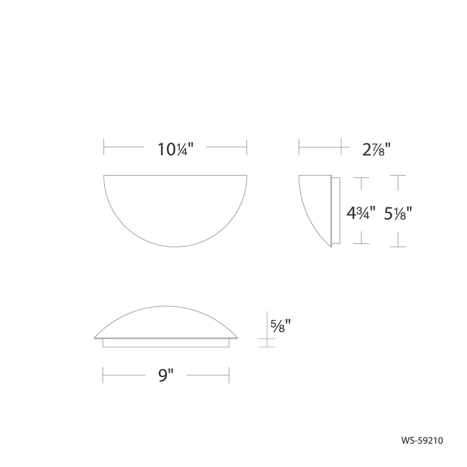 Collette 10" LED Wall Sconce, 3CCT, White Finish - Bees Lighting
