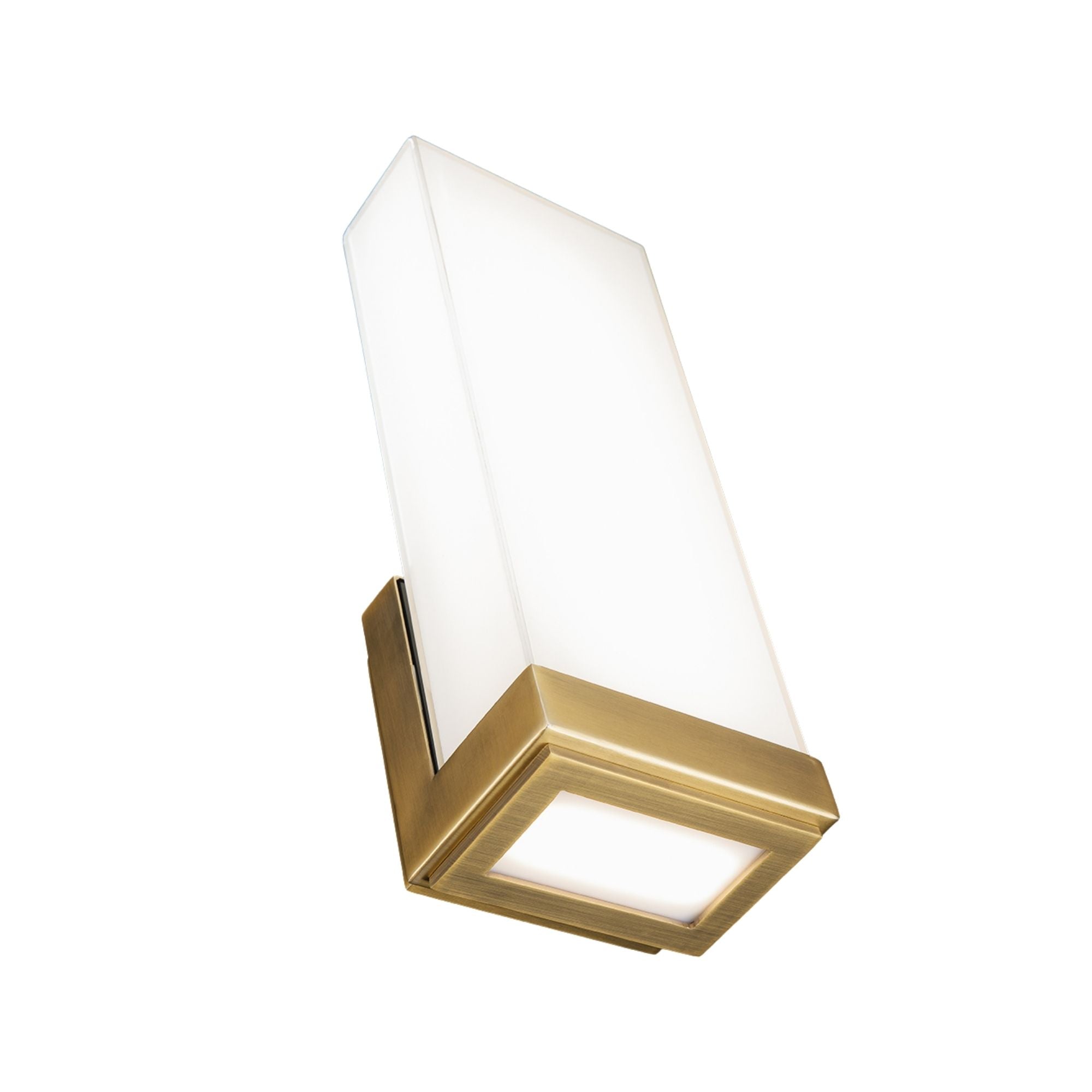 Coltrane 14" LED Wall Sconce, 3CCT, Aged Brass Finish