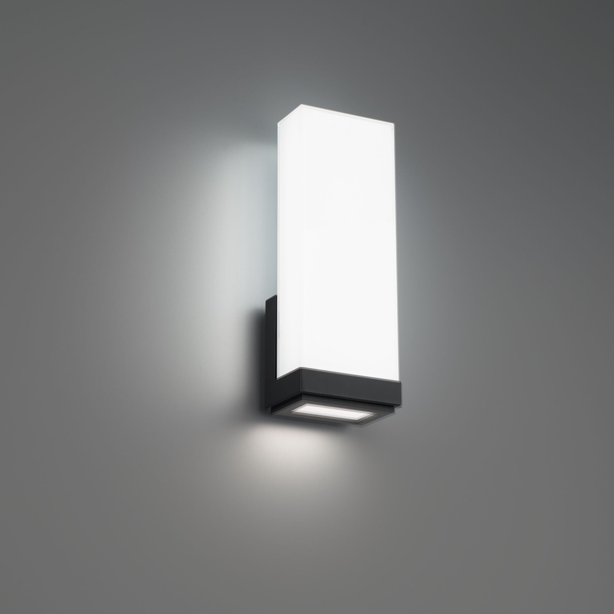 Coltrane 14" LED Wall Sconce, 3CCT, Black Finish