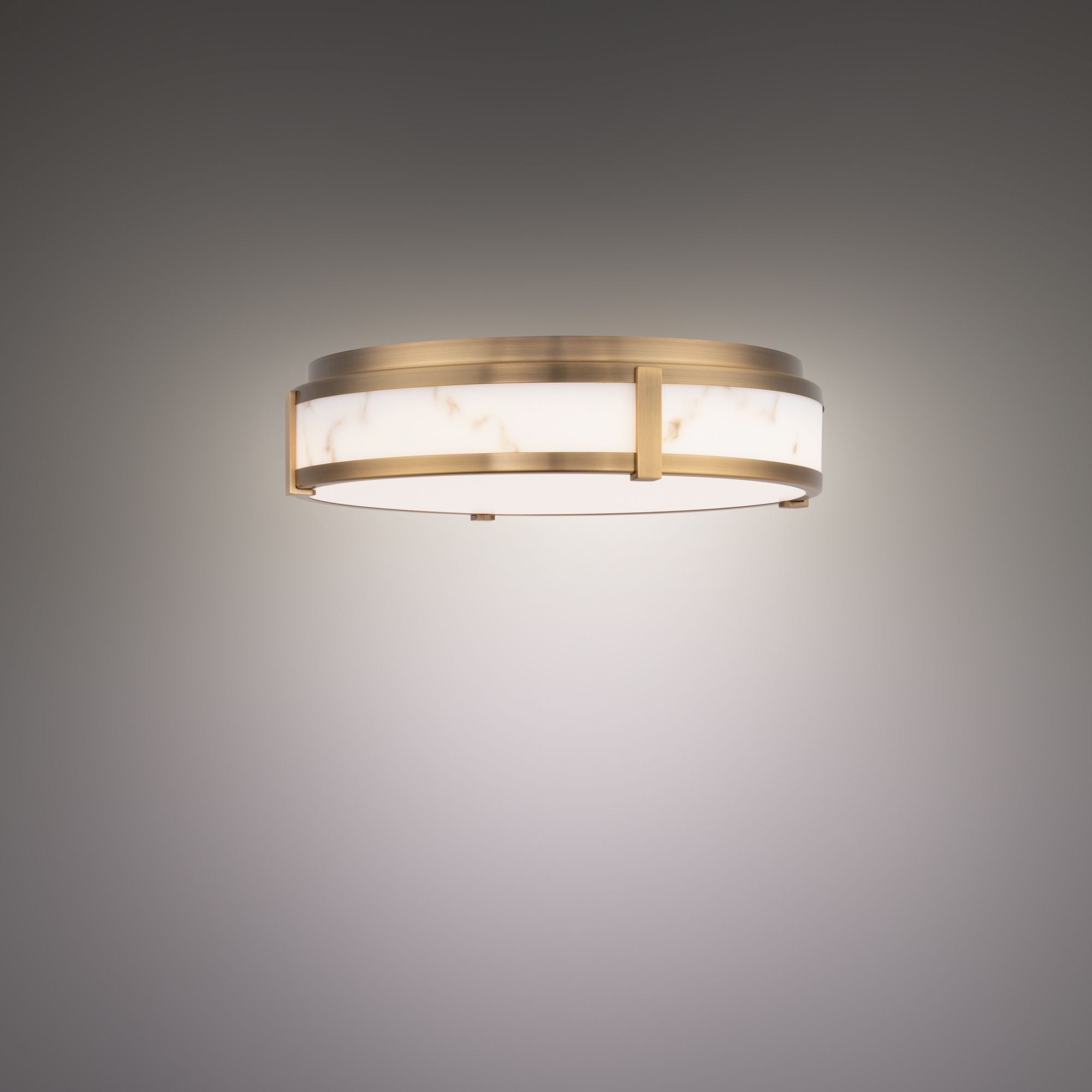 Constantine 18" LED Flush Mount, Black Finish - Bees Lighting