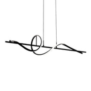Corkscrew 44" LED Linear Pendant, 4CCT, Black Finish
