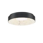 Crackle 14" LED Flush Mount, Black Finish