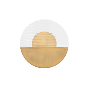 Crescent 10" LED Wall Sconce, 4CCT, Aged Brass Finish