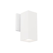 Cubix 8" Outdoor LED Wall Mount, 5CCT, White Finish