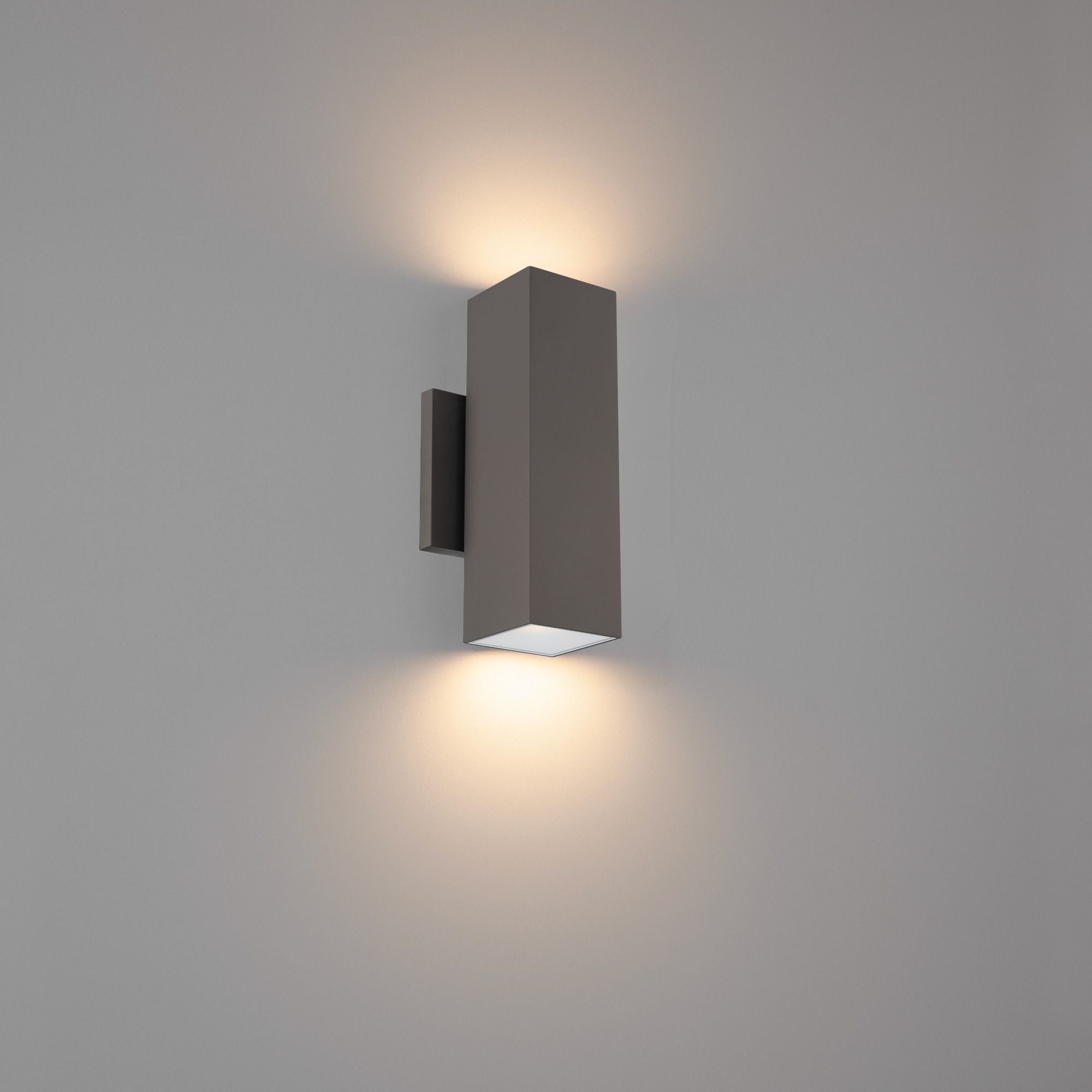 Cubix 10" Outdoor LED Wall Mount, 5CCT, Bronze Finish