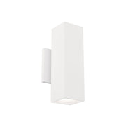Cubix 10" Outdoor LED Wall Mount, 5CCT, White Finish