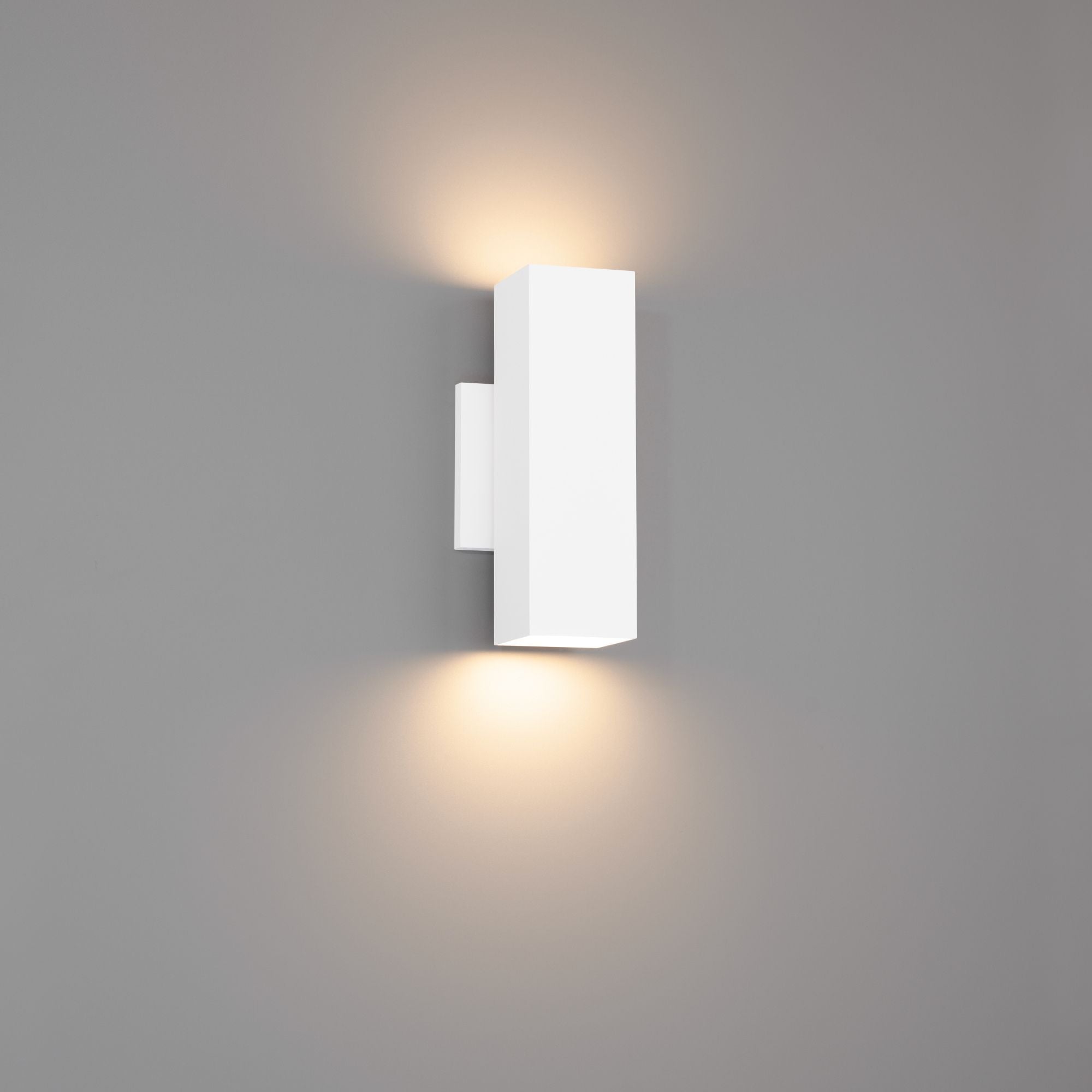 Cubix 10" Outdoor LED Wall Mount, 5CCT, White Finish