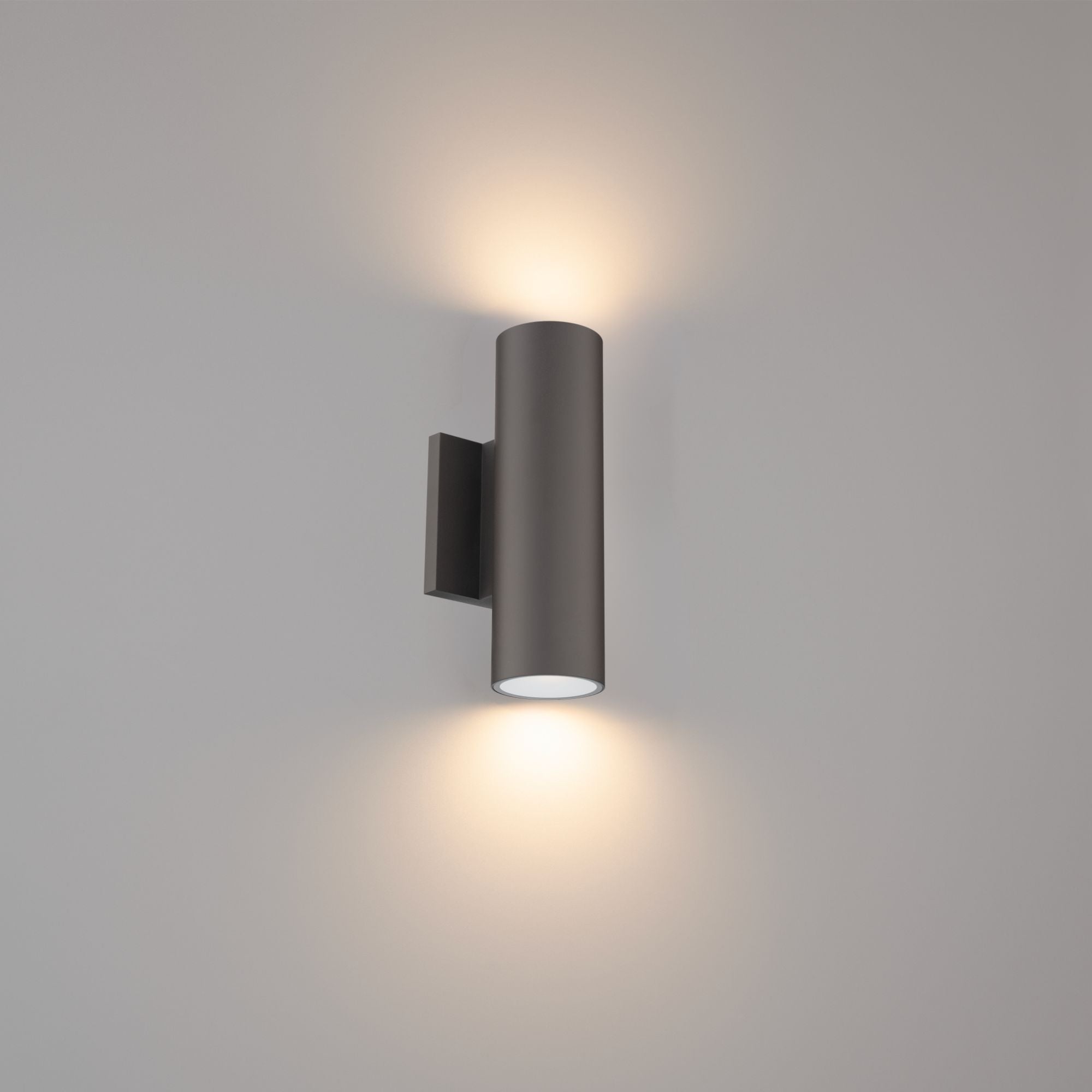Cylinder 10" Outdoor LED Wall Mount, 5CCT, Bronze Finish
