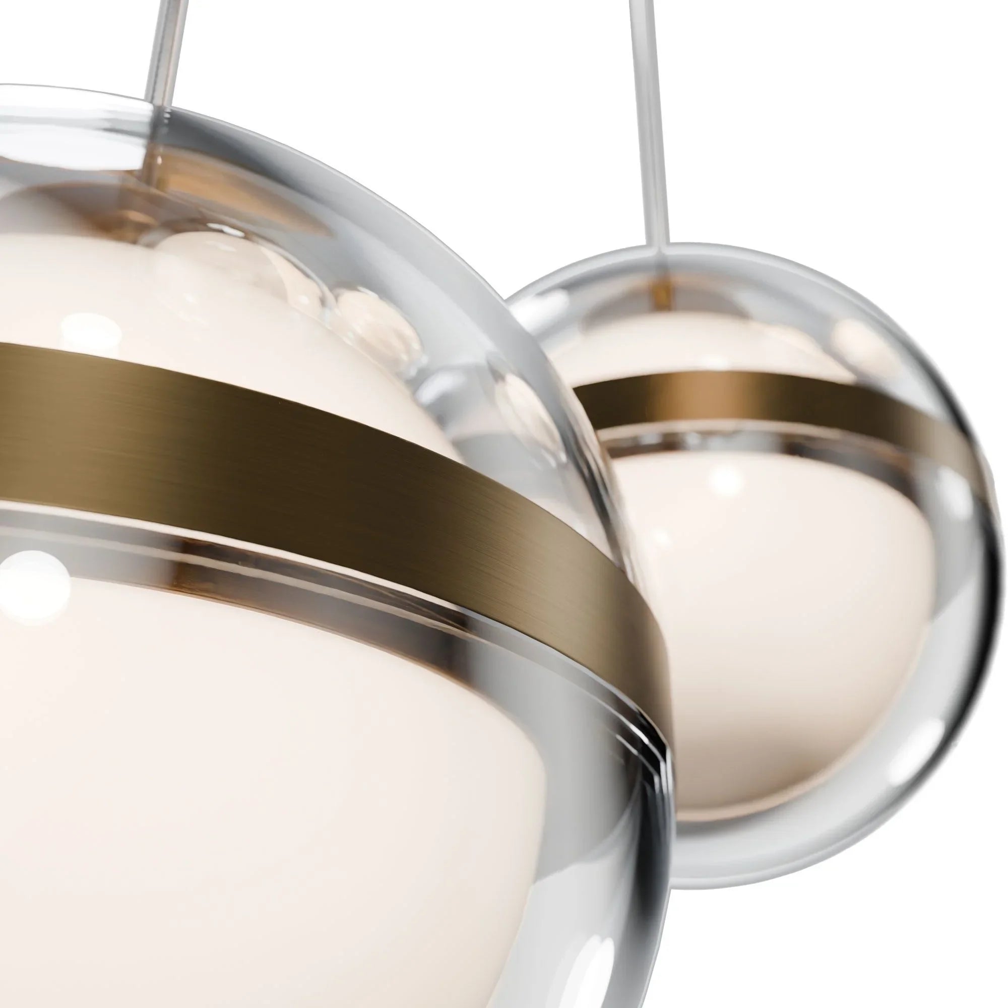 Cyllindra 17" LED Chandelier, 4CCT, Aged Brass Finish