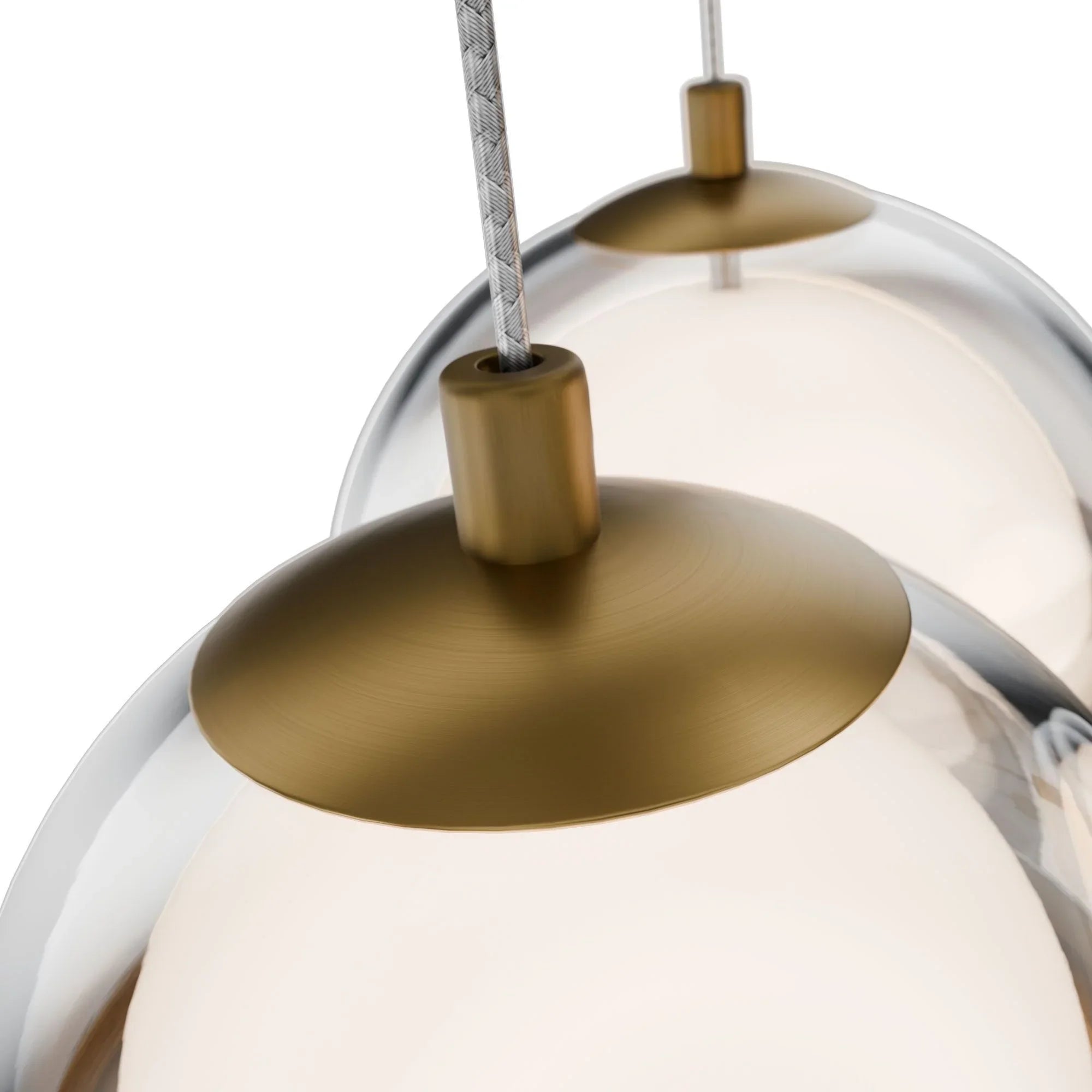 Cyllindra 17" LED Chandelier, 4CCT, Aged Brass Finish