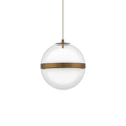 Cyllindra 6" LED Pendant, 4CCT, Aged Brass Finish