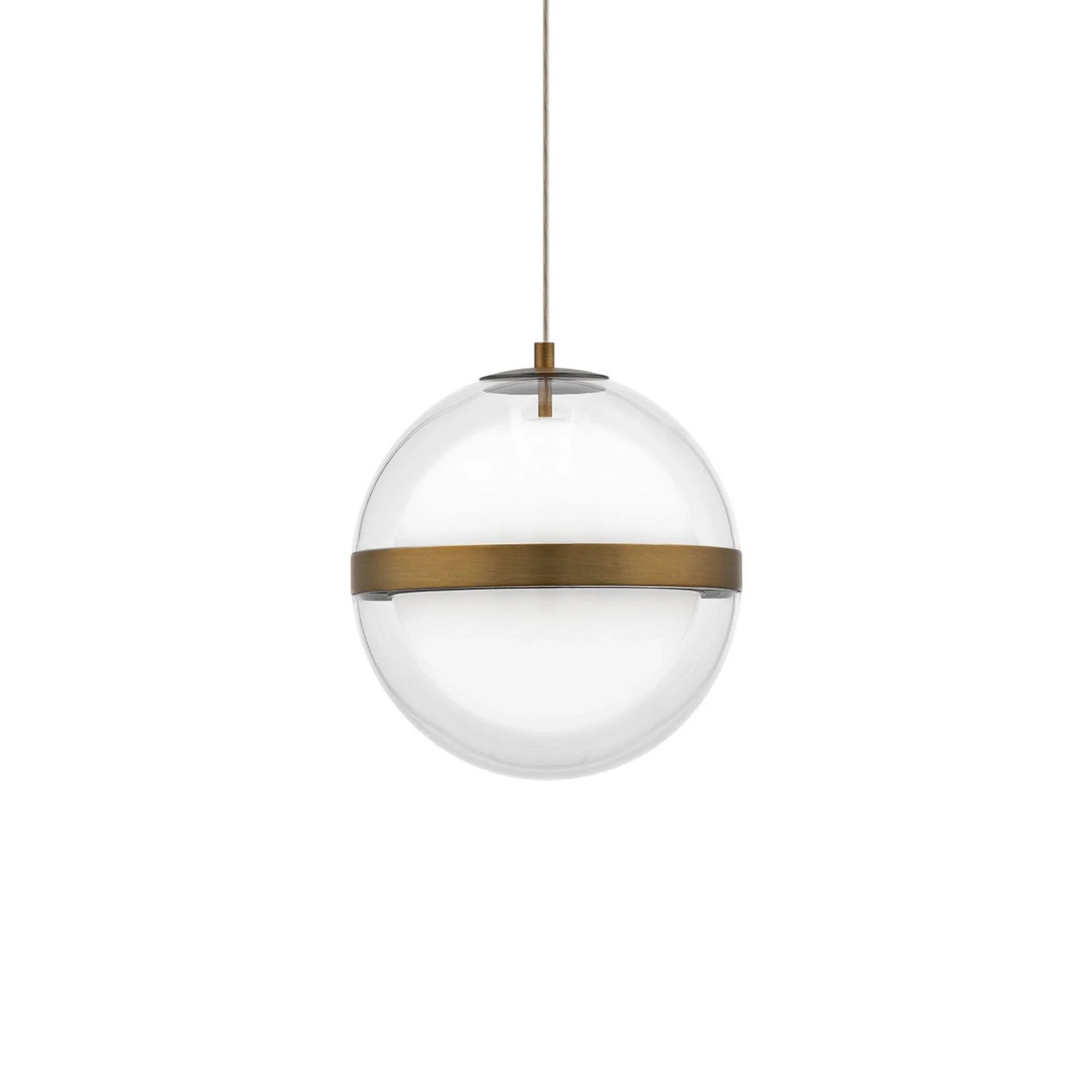 Cyllindra 6" LED Pendant, 4CCT, Aged Brass Finish