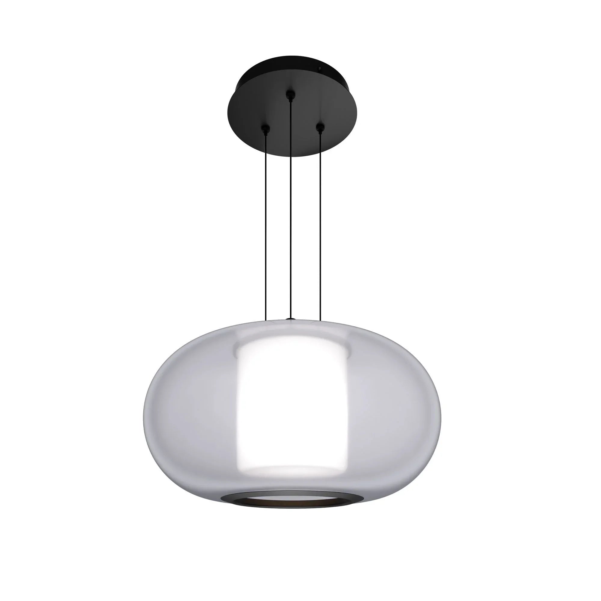 Doma 20" LED Pendant, 4CCT, Black Finish