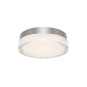 Dot 6" LED Flush Mount, 3CCT, Stainless Steel Finish