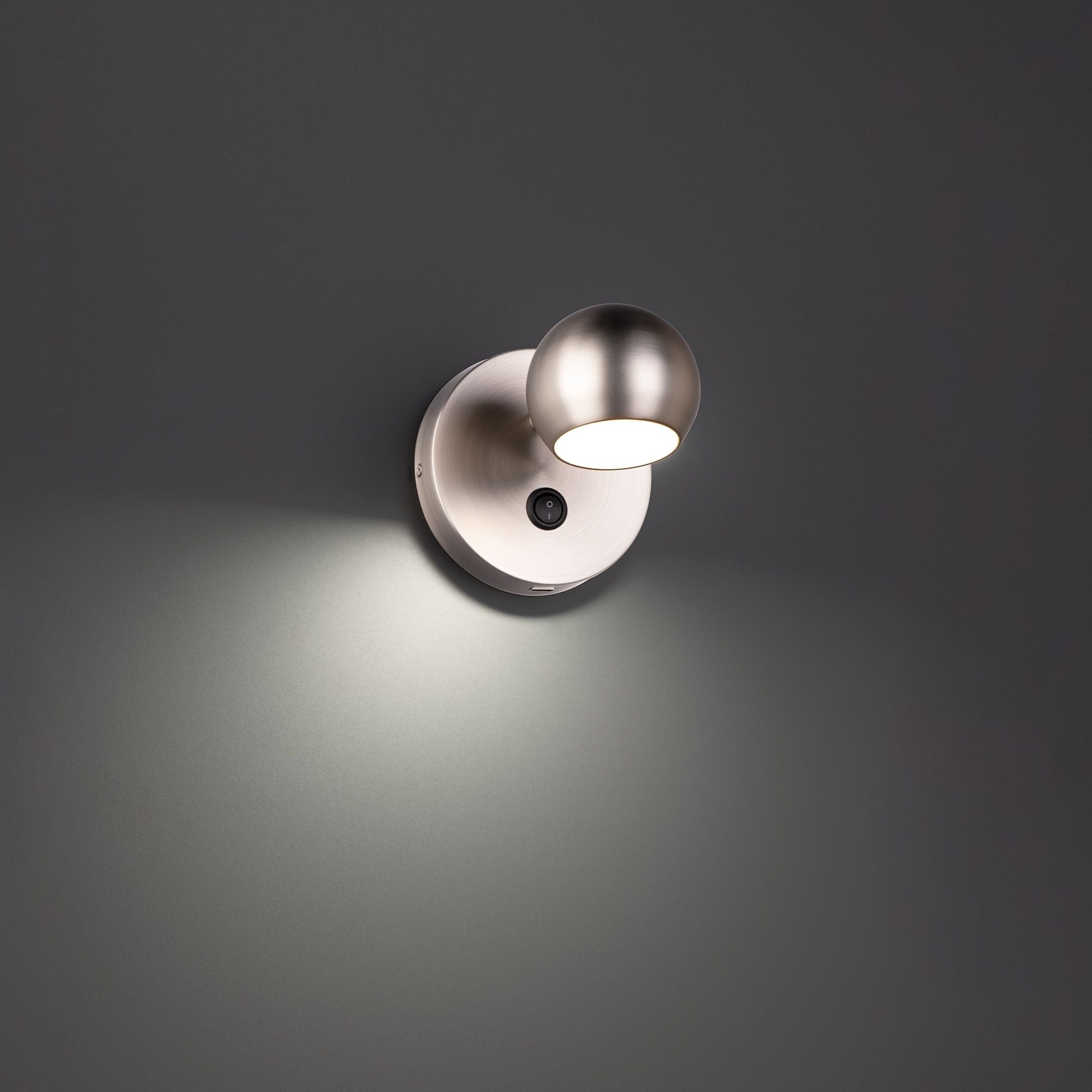 Duplex 5 in. LED Armed Sconce Brushed Nickel finish - Bees Lighting