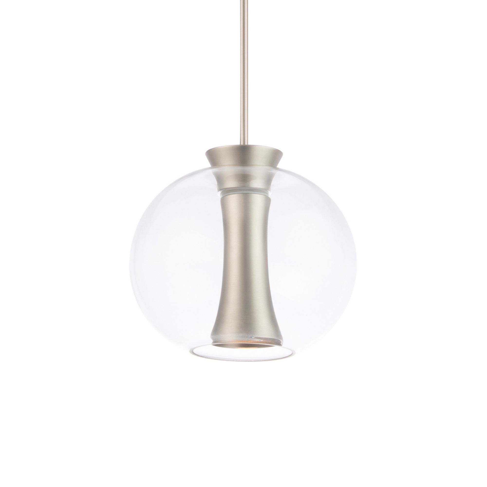 ECHO 10 in. LED Pendant Light Brushed Nickel Finish - Bees Lighting