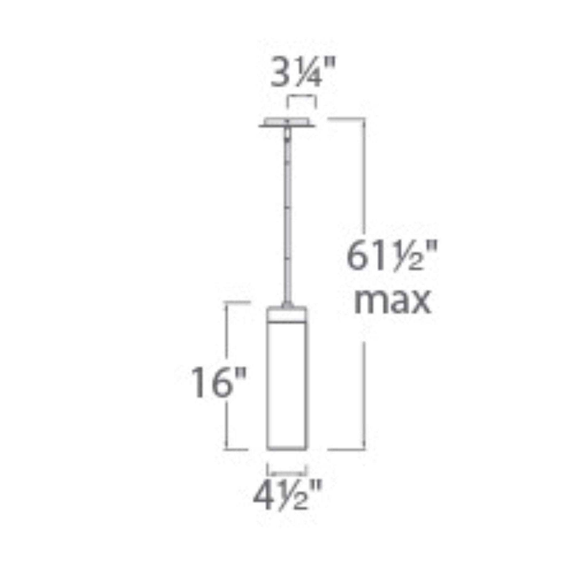 Elementum 16" LED Pendant, Satin Nickel Finish