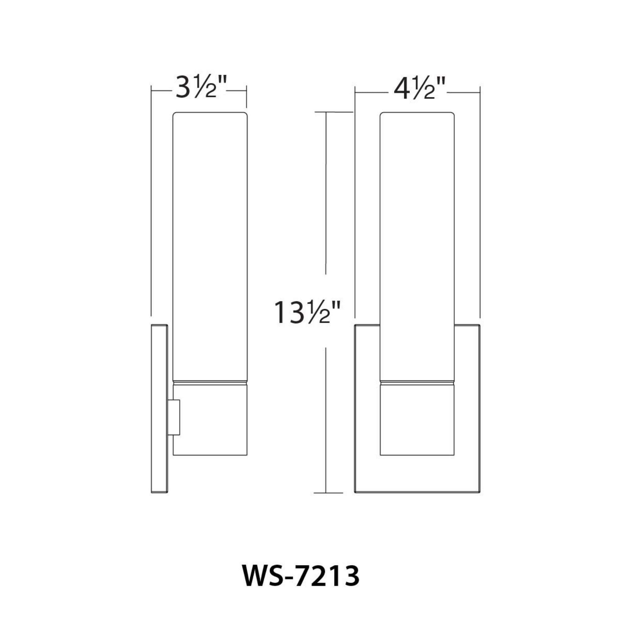 Elementum 14" LED Wall Sconce, Brushed Nickel Finish