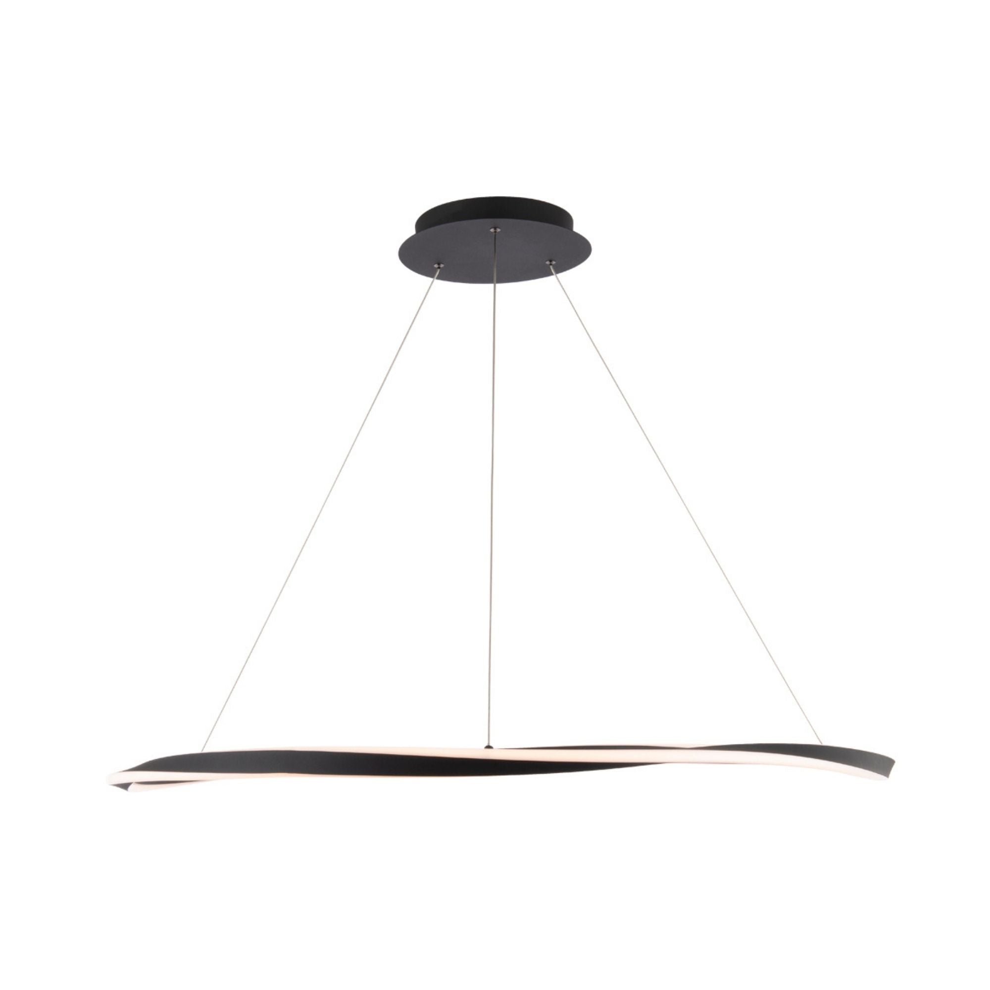 Eternal 42" LED Pendant, Black Finish