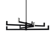Ferrous 36" LED Chandelier, 4CCT, Black Finish